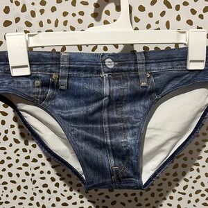 Mens Denim swim brief